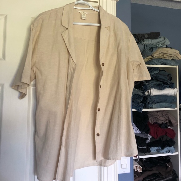 Oversized linen shirt - Picture 1 of 3